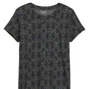 Athleta NWT organic daily snake print tee size XXS